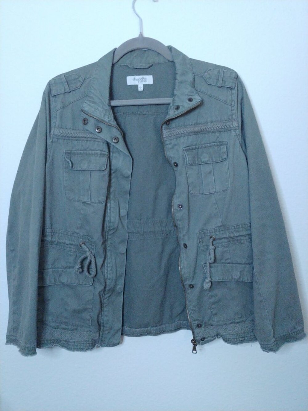 Charlotte Russe Army Green Jacket